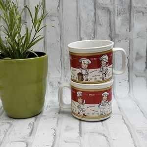 2Vintage Campbell  Kids 1950-1990 Soup/Coffee Mugs